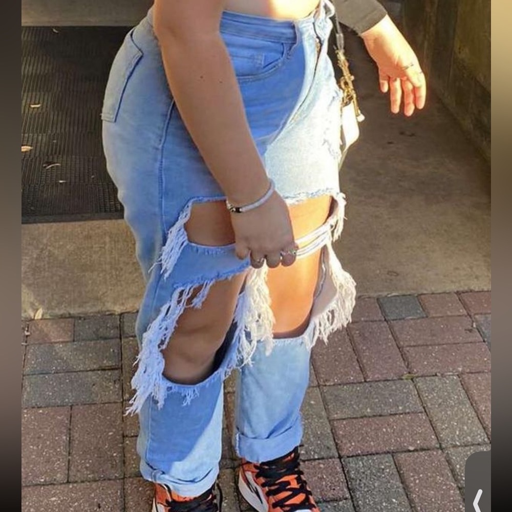 high rise jeans